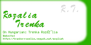 rozalia trenka business card